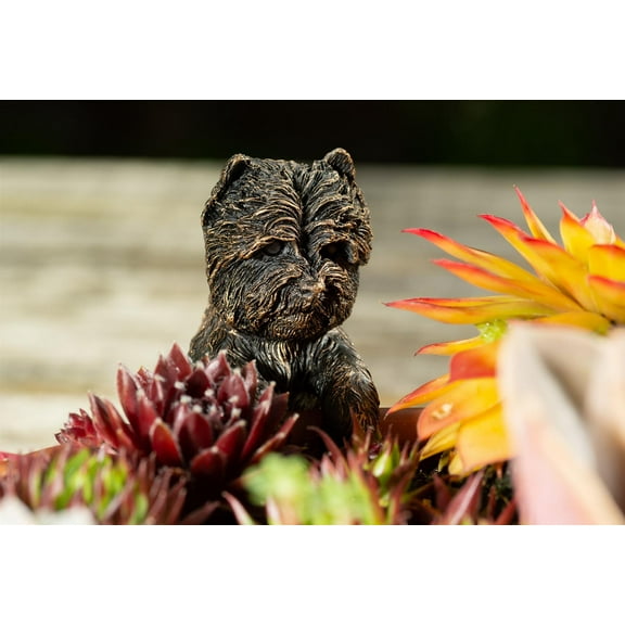 Pot Buddies Decorative West Highland Terrier Pot Hanger Ornament - Bronze Color