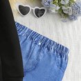 thumbnail image 5 of Toddler Baby Girls Fall Winter Sweatsuit Clothes Pullover Outfits Long Sleeve Hoodie Top and Long Denim Flare Pants Set 2t 3t 4t 5t 6t Hoodie Sets,2-3 Years,Black, 5 of 9