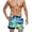 Z1-Mint Green, variant on Mens Swim Trunks with Compression Liner 7 Inch Beach Shorts Pockets Boho Quick Dry Graphic Drawsting 2 in 1 Shorts