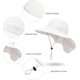 thumbnail image 5 of Sombrero para el sol de verano para niños y niñas, con protección UPF 50+, ala ancha, cuello y solapa, ideal para jugar en la playa, de 3 a 24 meses, 5 of 5