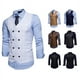 thumbnail image 3 of Chaleco de traje casual de doble botonadura para hombre, chaleco de moda de talla europea para hombre, 3 of 5