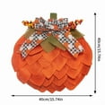 thumbnail image 3 of PRETXORVE Halloween Decorations, Halloween Fall Decor, 40Cm Pumpkin Wreath with Bow and Berries - Home Porch Decoration - Pumpkin for Halloween Christmas Thanksgiving Wall Decoration, 3 of 8