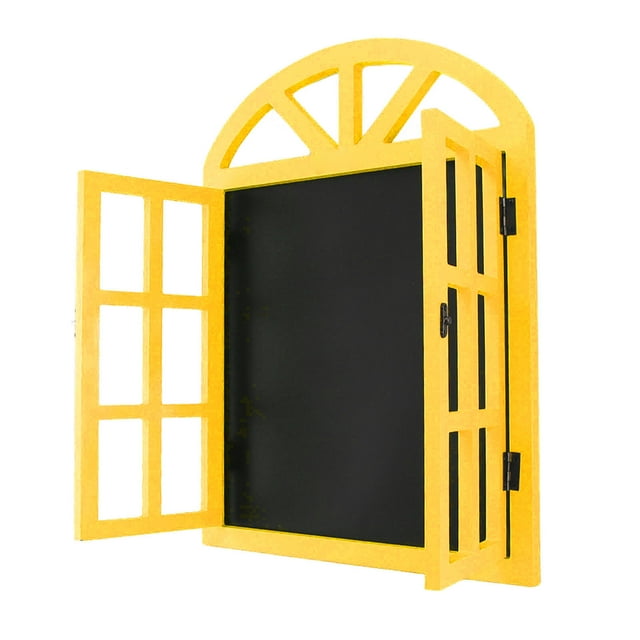 Window Shaped Chalkboard Sign Suitable for Home Cafe Bar, Easy Hanging Message Board, Versatile Decor, Board Material