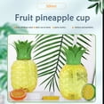 thumbnail image 3 of Taza de jugo FLhrweasw para beber 500ml forma de piña/fresa con pajita creativa 3/6 Uds, 3 of 9