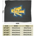 thumbnail image 3 of North Carolina A&T Aggies Fleece Blanket, Very Soft Microfiber Flannel Blanket for Couch Warm and Cozy for All Seasons, 3 of 6