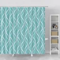 thumbnail image 6 of Geometric Wave Line Shower Curtains Modern Minimalist Bathroom Accessories Polyester Fabric Bath Curtain Home r with, 6 of 6