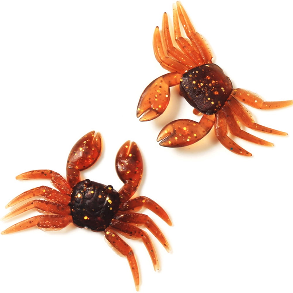 crab wobbler fishing lure Opolski 5Pcs 8cm Fishing Artificial Lifelike Lure Wobbler Crab Shaped Swim Bait  Tackle