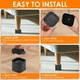 thumbnail image 3 of 48Pcs Furniture Risers with Nonslip Bottom Adjustable Table Risers Stackable Bed Lifter Versatile Bed Raising Blocks for Table Desk Couch Chair Sofa Cabinet Bed Legs Black, 3 of 4