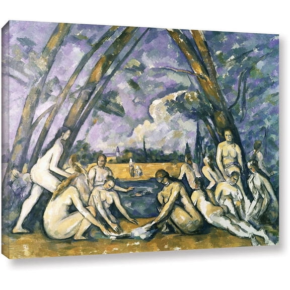 Paul Cezanne "The Large Bathers" Gallery-wrapped Canvas Art