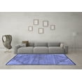 thumbnail image 3 of Ahgly Company Machine Washable Indoor Rectangle Persian Blue Traditional Area Rugs, 7' x 10', 3 of 4