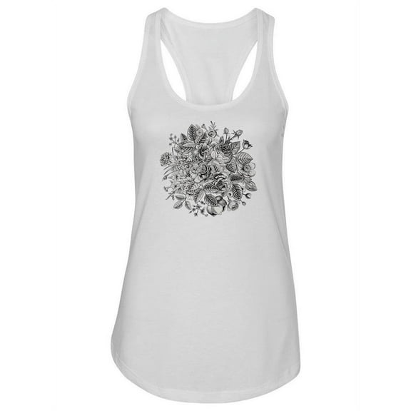 Vintage Flowers Tank Women -Image by Shutterstock, Female x-Large