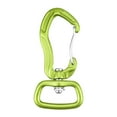 thumbnail image 2 of Heavy Duty Swivel Carabiner Clip with degree Rotatable Locking Carabiner Clip for Outdoor Activity Backpacking Hiking Climbing Green, 2 of 10