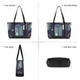 thumbnail image 6 of FORMRS Canvas Laptop Tote Bag for Women with 15.6" Computer Compartments Shoulder Handbag, Cube Stripes, 6 of 7