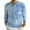 001_Blue, variant on Mens Henley Tops Long Sleeve Button Shirts Casual Waffle Basic Lightweight Gradient Pullover