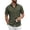 Army Green, variant on COOFANDY Men's Summer Casual Short Sleeve Button Down Shirt - Untucked Fit Dress Shirt with Pocket