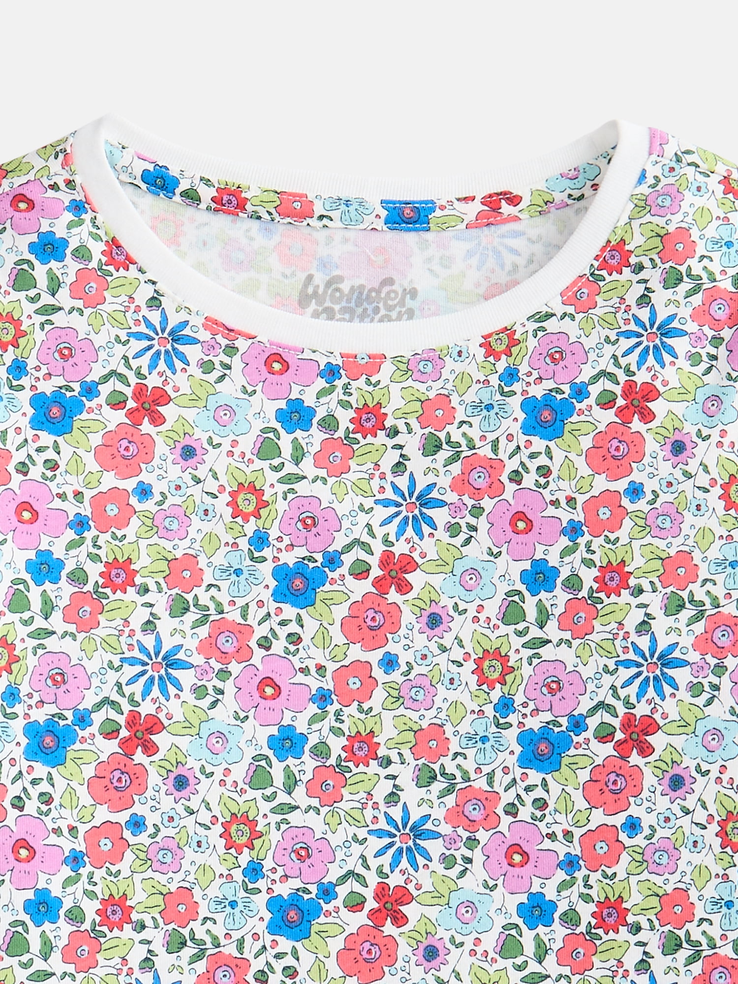 Wonder Nation Girls Kid Tough Tee with Long Sleeves, Sizes 4-18 & Plus