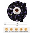 thumbnail image 6 of 13 Inch Round Placemats Set of 4, Purple Olive Fruits Non Slip Heat Insulation PP Table Mats, Spring Farm Branches Leaves Plants Black Washable Place Mats for Kitchen Dining Party Table Decor, 6 of 7