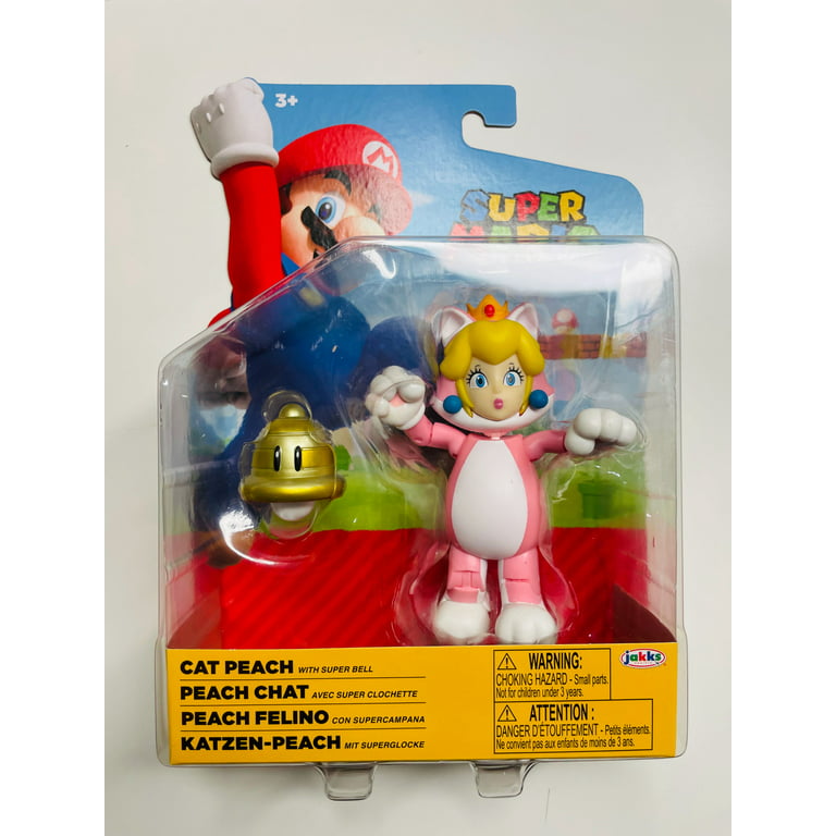 World of Nintendo Super Mario 4-Inch Figures - Cat Peach with Bell