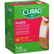 {RX} CURAD Plastic Adhesive Bandages (Box of 100)