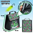thumbnail image 3 of Set de mochila escolar infantil de Minecraft con bolsa de almuerzo y estuche para lápices, 3 of 9