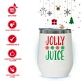 thumbnail image 2 of Modern Elegance Jolly Juice Christmas Wine Tumbler 12oz Stainless Steel Double Insulated, 2 of 6