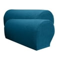 thumbnail image 6 of Set Of 2 Armrest Covers, Stretch Arm Couch Arm Rest Cover Anti-Slip Spandex Sofa Arm Caps Slipcovers - Blue, as described, 6 of 8
