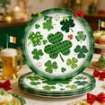 thumbnail image 5 of TanSiDing 32pcs St. Patrick's Day Party Supplies Disposable Tableware Set - Shamrock Themed Plates Cups Napkins for Irish Holiday Celebration, Festive Green Decor, Dinnerware Essentials, 5 of 6