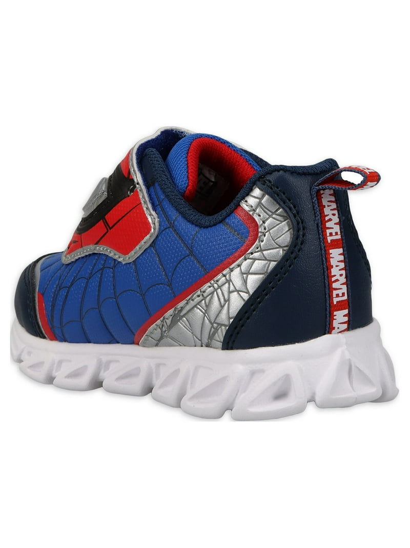 Spiderman Toddler Boys License Light-up Low-Top Sneakers, Sizes