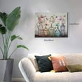thumbnail image 3 of Farmhouse Bathroom Wall Art - Hummingbird & Floral Mason Jar Canvas Print, Inspirational Quotes Framed Artwork for Living Room, Bedroom & Bathroom, 3 of 6