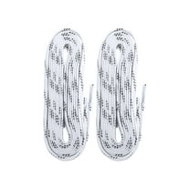 Warrior Waxed Hockey Skate Laces, Senior Sizes 6–8, Secure Grip – White, 96″