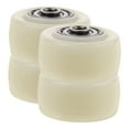thumbnail image 4 of FUEENIRVA Beige Caster Wheels 4Pcs 1.49X1.49X0.90In Nylon Swivel, 4 of 8