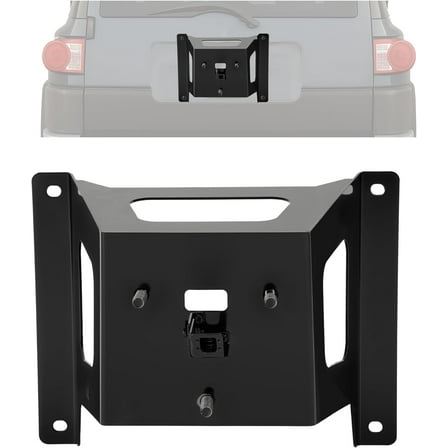 KOJEM Spare Tire Carrier Mount Rack Holder Bracket Compatible with 2010-2014 Toyota FJ Cruiser Steel Powder Coated