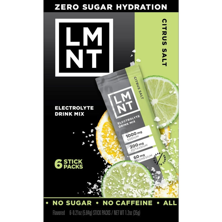 5 pack) LMNT Zero Sugar Electrolyte Drink Mix - Citrus - 6ct