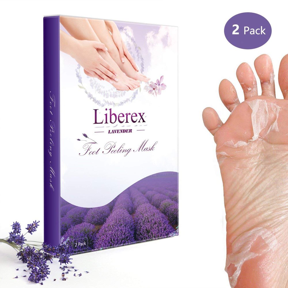 Liberex Exfoliating Foot Peeling Mask 2 Pairs Peel Booties for Callus