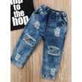thumbnail image 5 of Newborn Toddler Infant Baby Boy Clothes Set T-shirt Top Tee +Denim Pants Outfits, 5 of 6