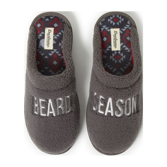 Dearfoams Cozy Comfort Men's Beard Season Slippers