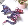 thumbnail image 2 of 22inch 3D Printed Dragon with Wing,Flexible Joint Animal lacertid Figurines,Realistic Eyes, Home Office Decor,Fidget Toy for Adults Teens Boy Festival Gifts, 2 of 12