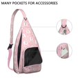 thumbnail image 3 of Vintage Elephant Sling Backpack - Retro Tribal Pattern Shoulder Bag with Layered Storage, Fashionable Pack for Students & Office Workers, 3 of 4