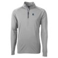 thumbnail image 2 of Men's Cutter & Buck  Gray Penn State Nittany Lions Alumni Logo Adapt Eco Knit Stretch Recycled Quarter-Zip Pullover Top, 2 of 3