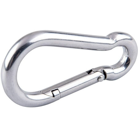 (Pack of 4) 13/32  Zinc-Plated Steel Carabiner Snap Hook  25-SH1332 - Sold by Ucostore Only
