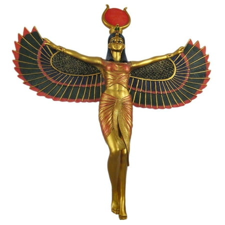 Winged Isis Egyptian Goddess Wall Hanging Deity, GODDESS ISIS OPEN WINGS, C/8 By Private (Best Private Label Makeup Manufacturers)