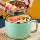 thumbnail image 4 of Caja bento de acero inoxidable | Contenedor hermético para ensaladas y comidas preparadas | Recipiente reutilizable con tapa de seguridad | Apto para lavavajillas | Colores azul, verde y rosa, 4 of 6