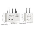 thumbnail image 6 of Joernso WiFi Router Storage Box Wall Mount Wooden Router Shelf Organizer Power Strip Cable Management Hider Rack for Modem Cable Router Cover, 6 of 8