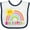 White and Navy, variant on Inktastic Family Big Sister with Rainbow Girls Baby Bib