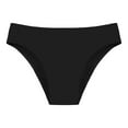 thumbnail image 4 of Cathalem Women Twist Bikini Bottom Moderate High Cut Bathing Suit Bottoms Ruched Swimsuit Bottom (Black,XXL), 4 of 4