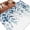 Blue, variant on Round Area Rug 5 Ft, Green Leaves Washable Non-Slip Circle Carpet for Living Room/Bedroom, Summer Botanical Low-Profile Runner Mats Collection Rugs for Indoor