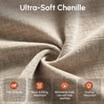 thumbnail image 5 of Ovios 108" Modular Sectional Sofa U-Shaped Cloud Couch with 2 Ottomans, Comfy Living Room Furniture, Chenille, Camel, 5 of 10