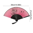 thumbnail image 6 of Decorative Silk Folding Fan with Bamboo Ribs, Durable Hand Fan for Stage Props, Home Decor & Cultural Performances, 6 of 6