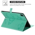 thumbnail image 2 of TECH CIRCLE for iPad Pro 11 Inch 4th/3rd/2nd/1st Generation Case,iPad Air 11-inch/5th/4th Generation Case,Embossed Butterfly Auto Sleep/Wake PU Leather Smart Stand Girls Cute Folio Pocket Cover,Green, 2 of 6