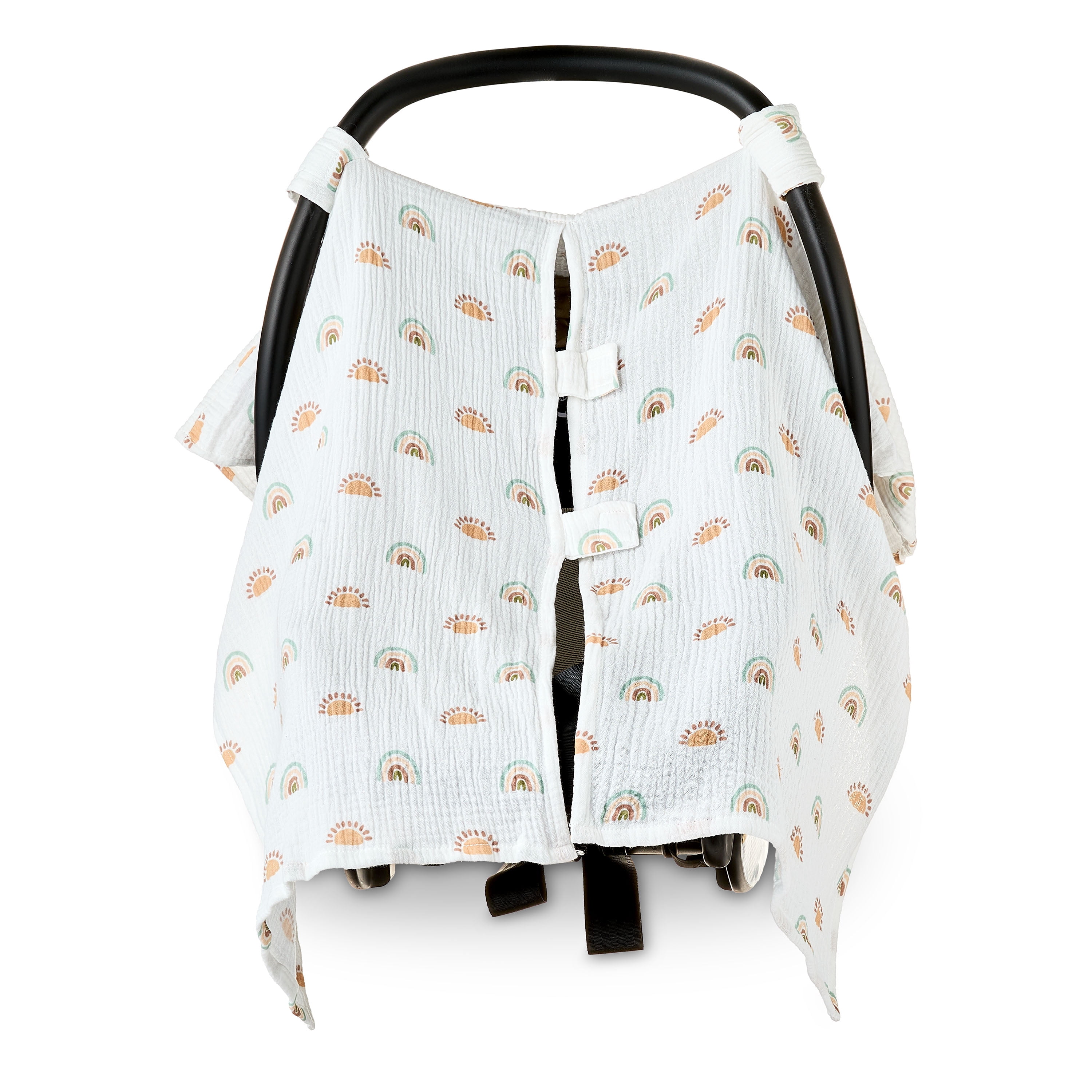 Parent's Choice Muslin Car Seat Cover - Adjustable, Breathable Cotton
